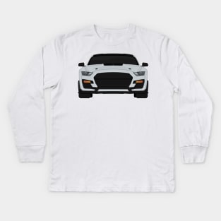 Shelby GT500 2020 Iconic-Silver + Black roof Kids Long Sleeve T-Shirt
